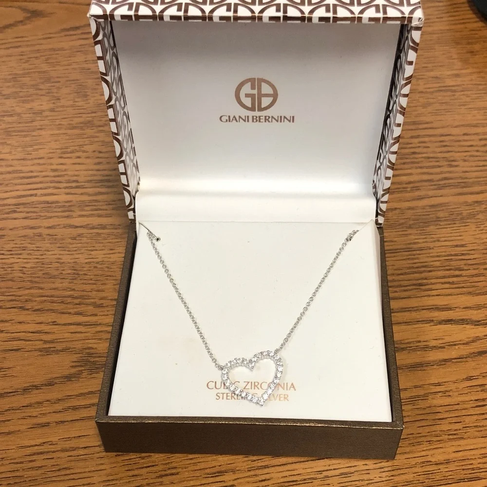 Giani Bernini Sterling Silver Heart Necklace - Picture 3 of 4